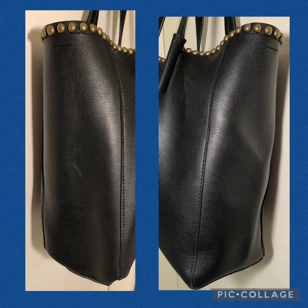 B-Low the Belt Black Studded Tote Bag